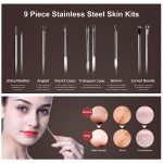 Newbealer Mini Aroma Face Steamer, 160ml Nano Ionic Hot Mist Facial Humidifier Atomizer, Home Sauna Spa Sprayer Moisturizing Cleansing Pores, 9 Pieces Acne Remover Kit Included, Pink-Gold - Image 6